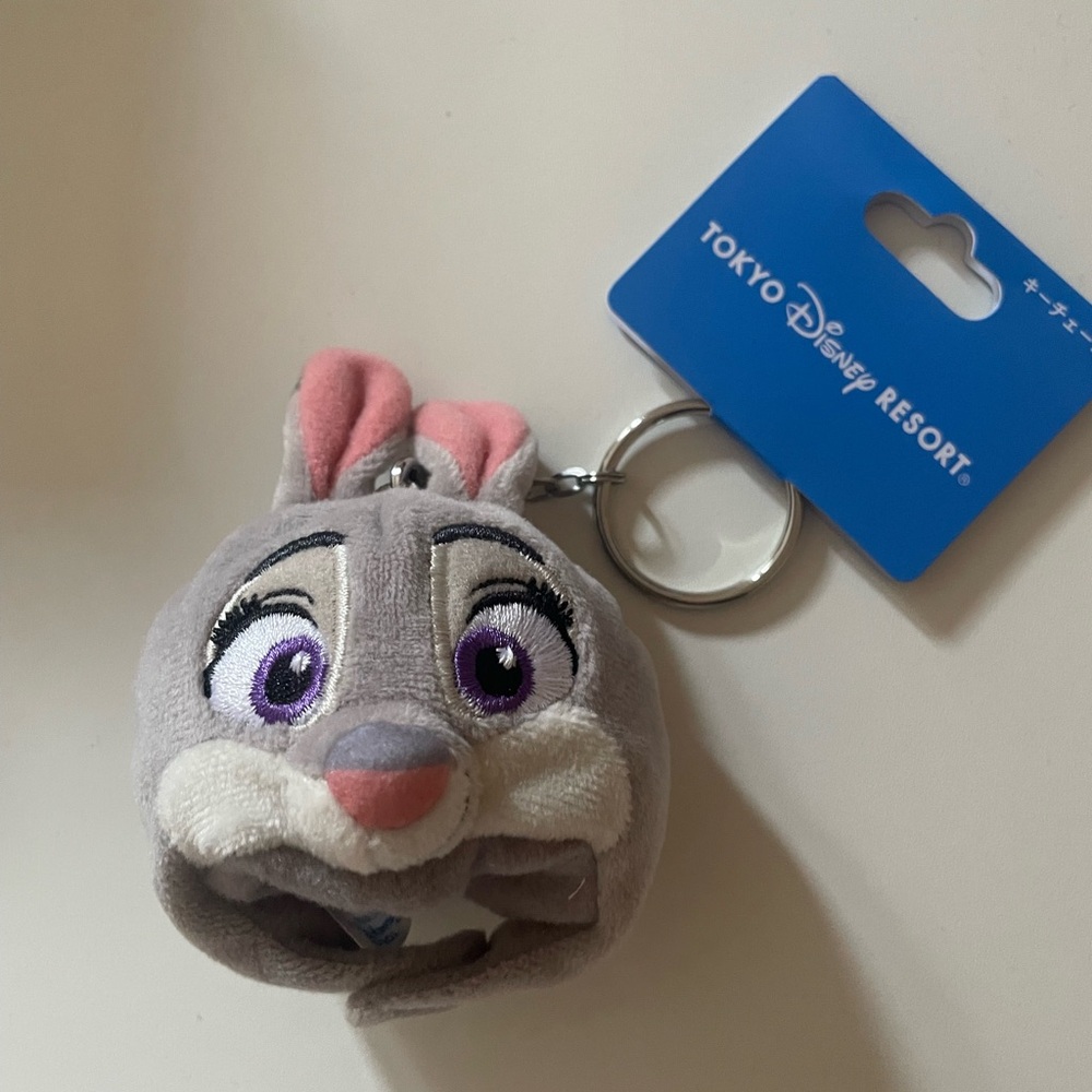 NWT Tokyo Disney Resort Judy Hopps Zootopia Keychain Bag Charm Plush Hat